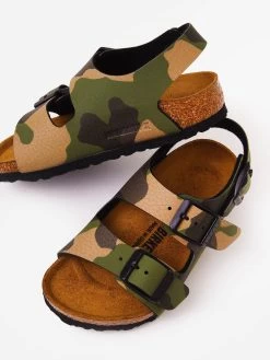 Birkenstock Boys' Milano Camo Sandal