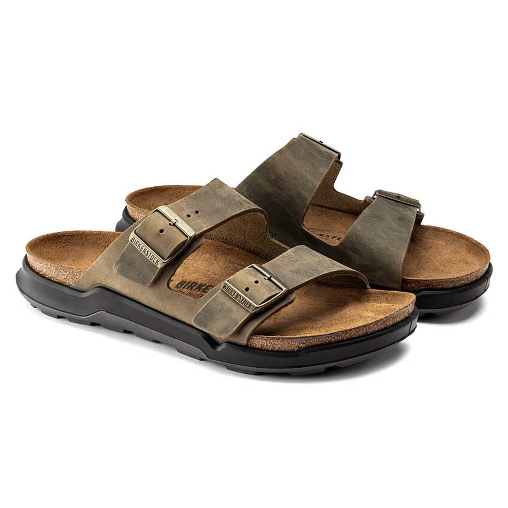 Birkenstock Men's Arizona Rugged Sandal - Faded Khaki - Regular - Image 2