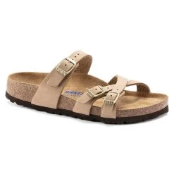 Birkenstock Women's Franca Nubuck Soft Footbed - Sandcastle- Regular/Wide