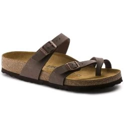 Birkenstock Mayari Suede Mocha Birko-Flor® Nubuck Sandal- Regular/Wide
