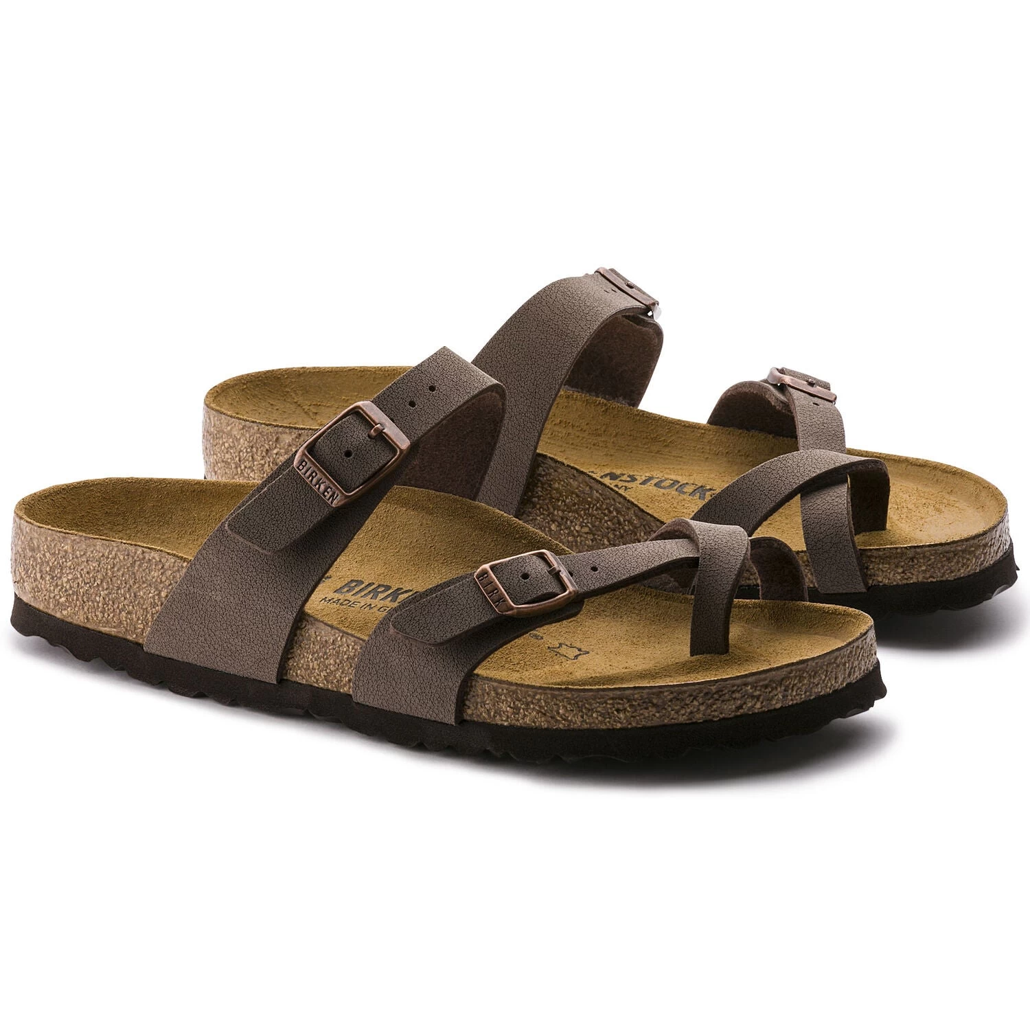 Birkenstock Mayari Suede Mocha Birko-FlorĀ® Nubuck Sandal- Regular/Wide - Image 3