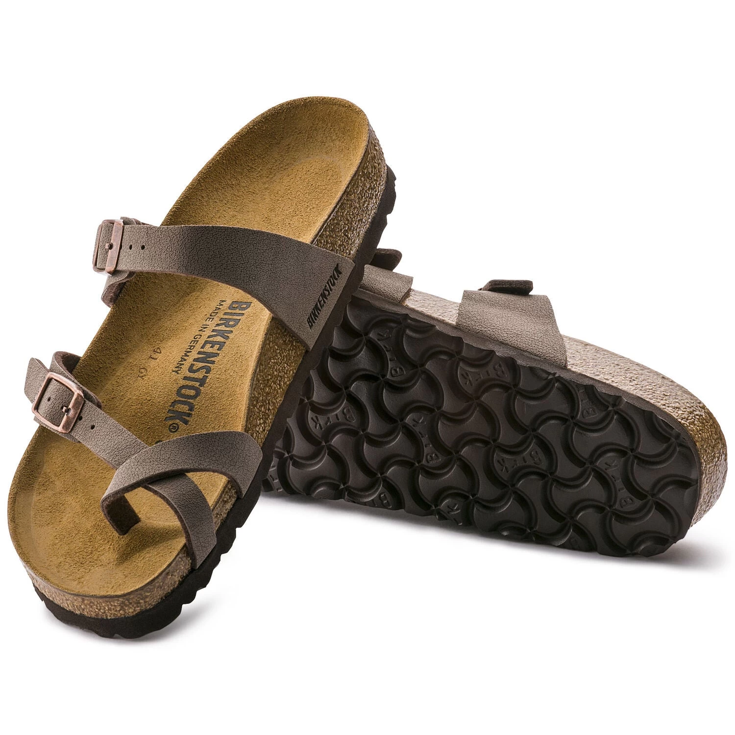 Birkenstock Mayari Suede Mocha Birko-FlorĀ® Nubuck Sandal- Regular/Wide - Image 4