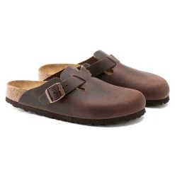 Birkenstock Boston Oiled Leather - Habana