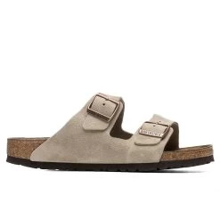 Birkenstock Narrow Arizona Soft Footbed - Taupe