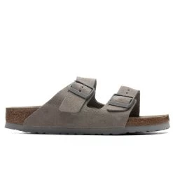 Birkenstock Narrow Arizona Soft Footbed - Stone Coin