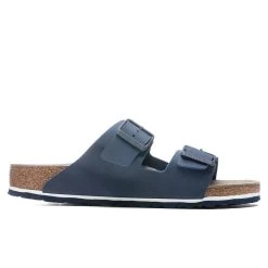 Birkenstock Wide Arizona Birko-Flor - Desert Soil Blue