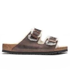 Birkenstock Wide Arizona Shearling - Habana Oil