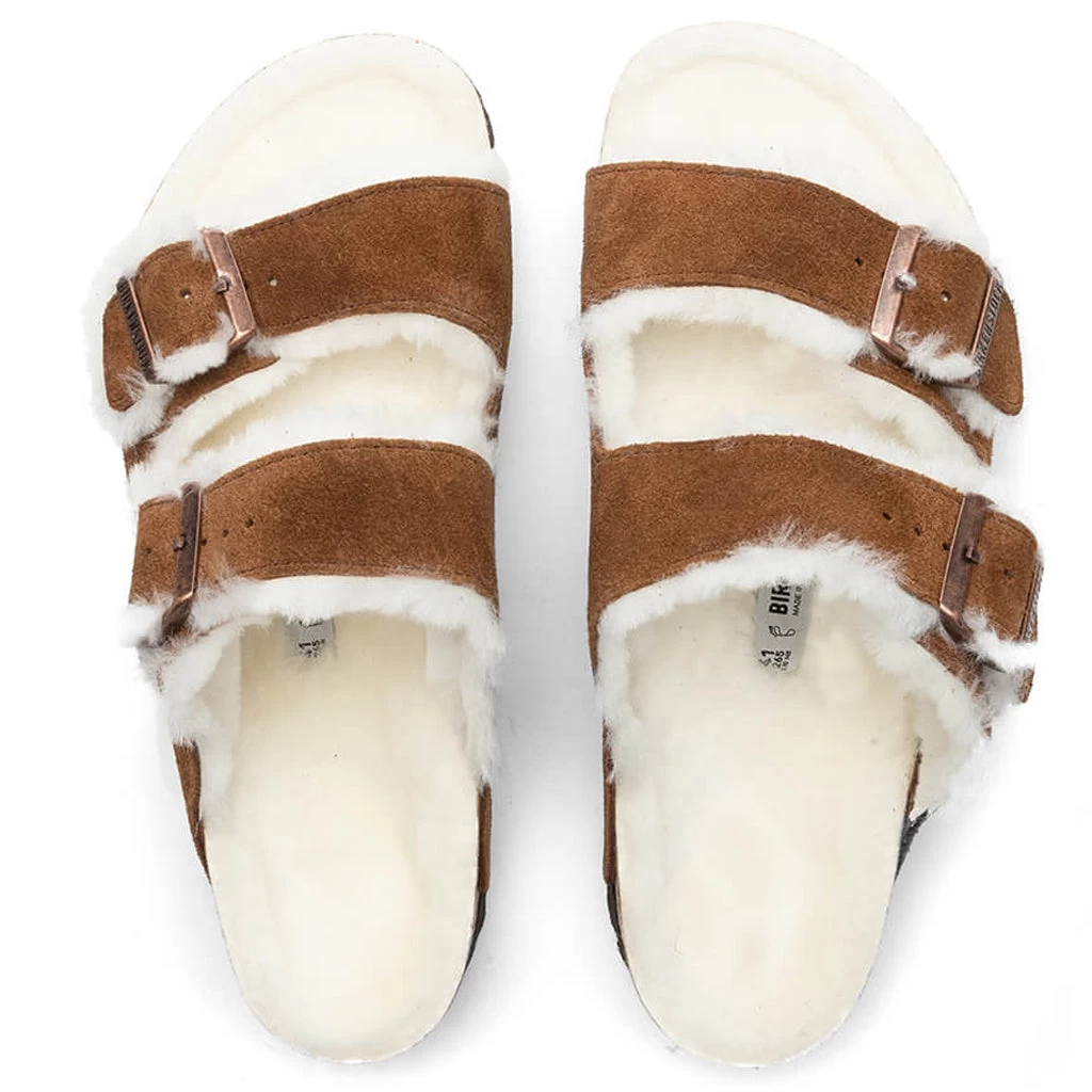 Birkenstock Wide Arizona Shearling - Mink - Image 2
