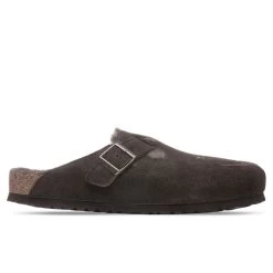 Birkenstock Wide Boston Shearling - Mocha
