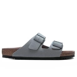 Birkenstock Wide Arizona Vegan - Stone Coin